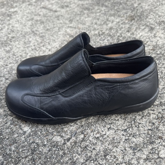 Birkenstock Footprints Black Leather Loafer EU 41 (US W 10-10.5, M 8-8.5)Comfort - Picture 4 of 10